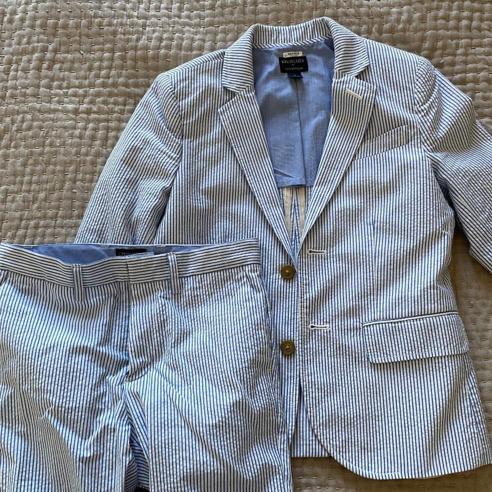 Crewcuts boy’s seersucker suit